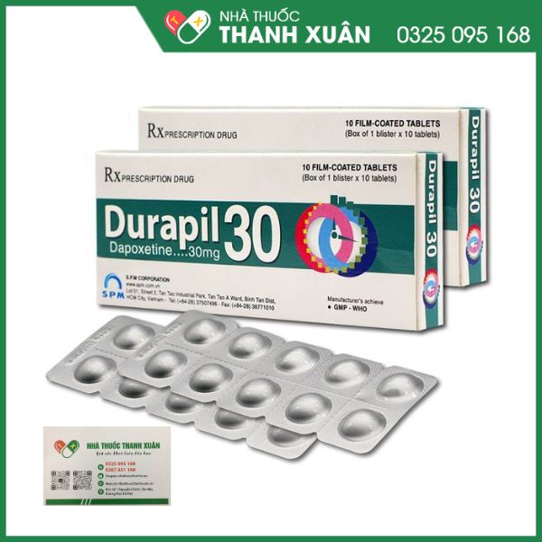 Durapil - Thuốc điều trị xuất tinh sớm ở nam giới